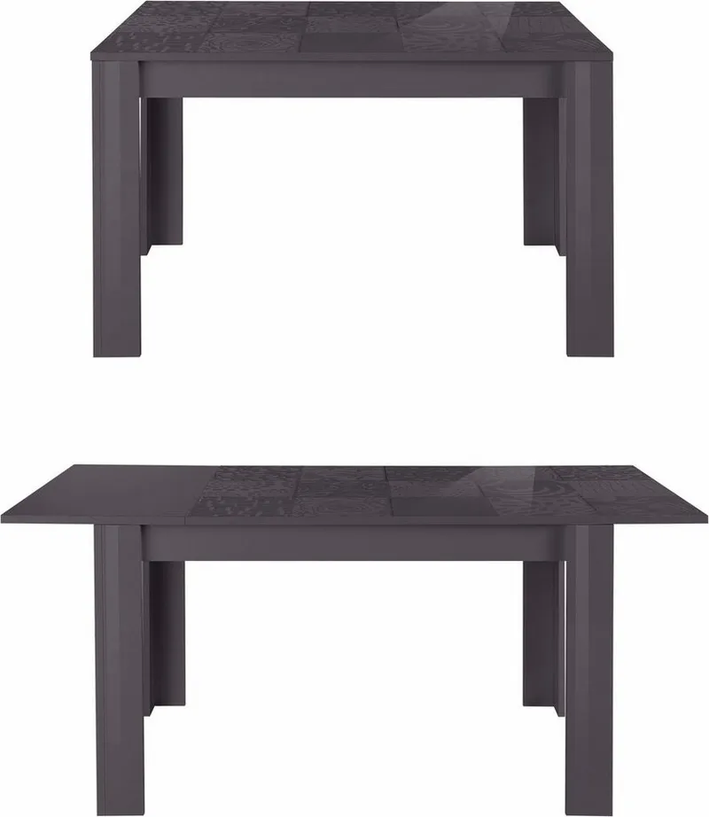 Home affaire Esstisch Miro, Breite 137 - 185 cm, Weiß, – Produktbild 3 von 4