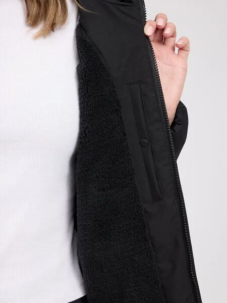 Mazine Mazine gefütterte Jacke aus recykeltem Plastik, Schwarz, – Produktbild 3 von 5