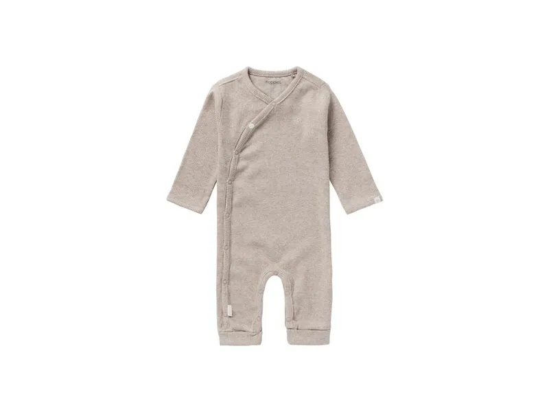 Noppies Strampler Nevis taupe melange rip Gr. 74, Natur, braun, – Produktbild 1 von 2