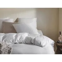 Yumeko Kissenbezug "Yumeko" aus Baumwollsatin, Pure white, – Produktbild 1 von 1