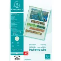 Exacompta Exacompta Aktensichthüllen genarbt, DIN A4, 120µ, 100 Stk., grün – Produktbild 1 von 1