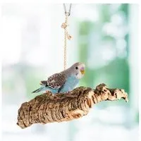 Kork-Deko Kork-Deko Vogel-Schaukel aus Naturkork-Rinde, flach 15 cm – Produktbild 1 von 1