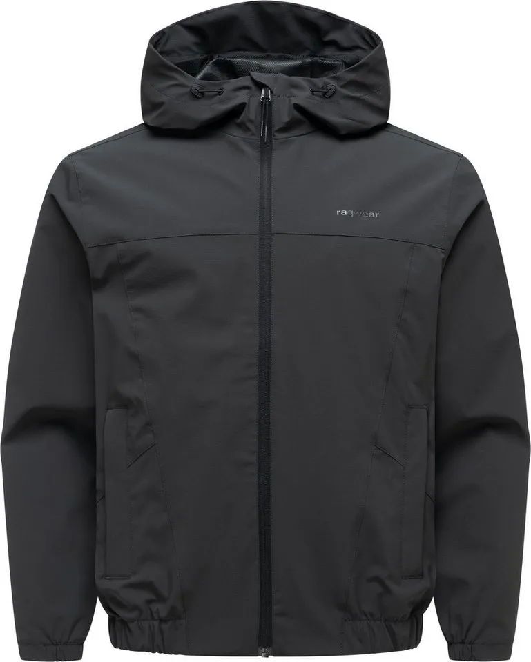 ragwear ragwear Funktionsjacke Bordos Wasserdichte und atmungsaktive Übergangsjacke, Schwarz, – Produktbild 2 von 5