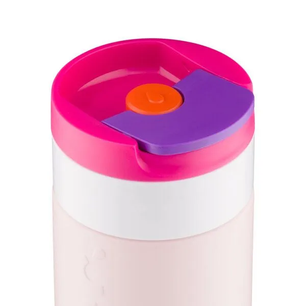 Dopper Dopper Thermobecher Travel Mug 300ml, 400ml - Auflaufsicher, kohlensäurehaltige Getränke, 6 Stunden warm / 20 kalt, Berry pink (rosa), – Produktbild 4 von 4