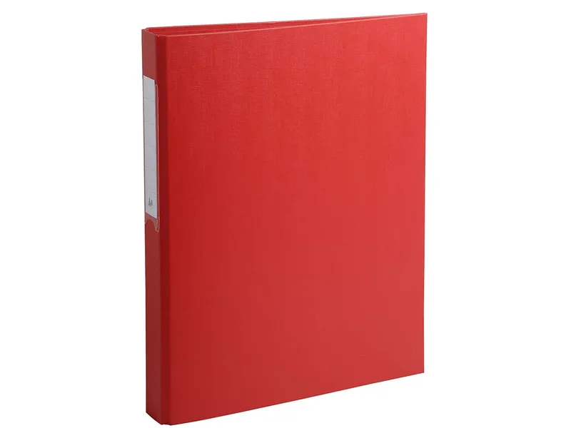 Exacompta 10 Exacompta Ringbücher aus kaschiertem Karton, DIN A4, 2 Ringe, RB 40 mm, rot – Produktbild 1 von 1
