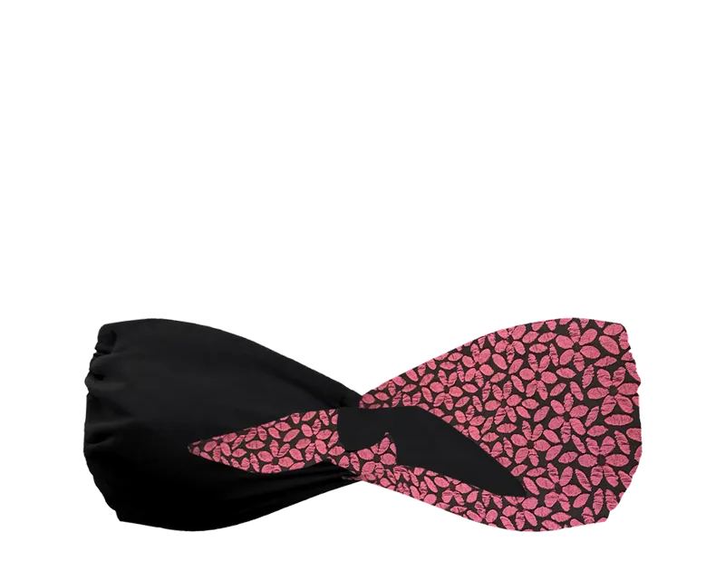 Anekdot Anekdot Damen vegan Bikinioberteil Bandeau Taijitu Floral, Schwarz, – Produktbild 1 von 2