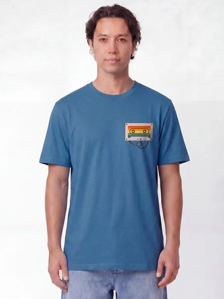 watapparel watapparel T-Shirt Unisex Rainbow Cassette, Mindful blue, – Produktbild 2 von 2