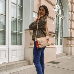 REFISHED fair fashion REFISHED fair fashion Tasche 'CROSS BODY' - upcycelte Zementsäcke – Produktbild 1 von 1