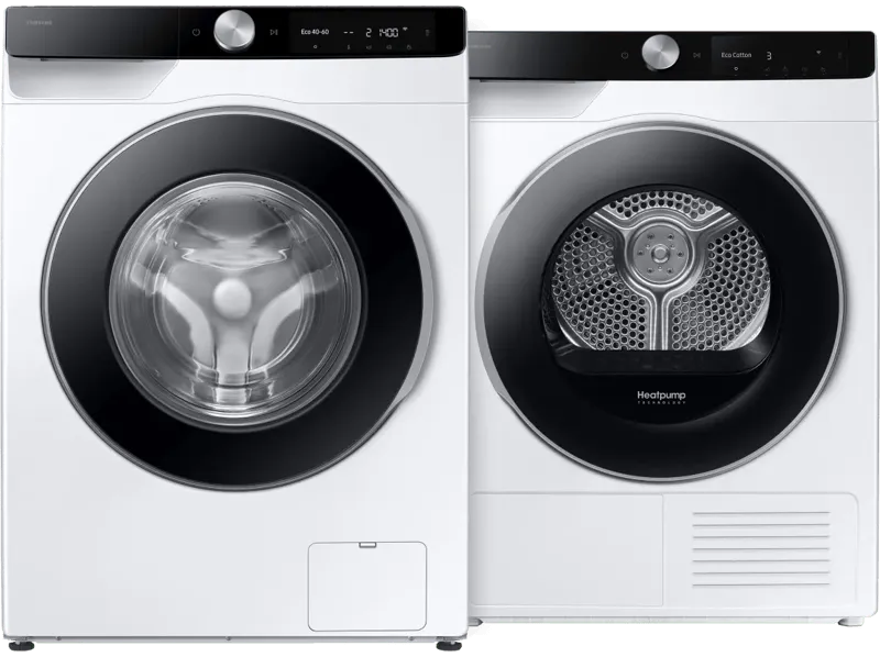 Samsung Samsung WW90DG6G94LKU2 + Samsung AI Dry DV90DG6845LKU3, Weiß, – Produktbild 1 von 1