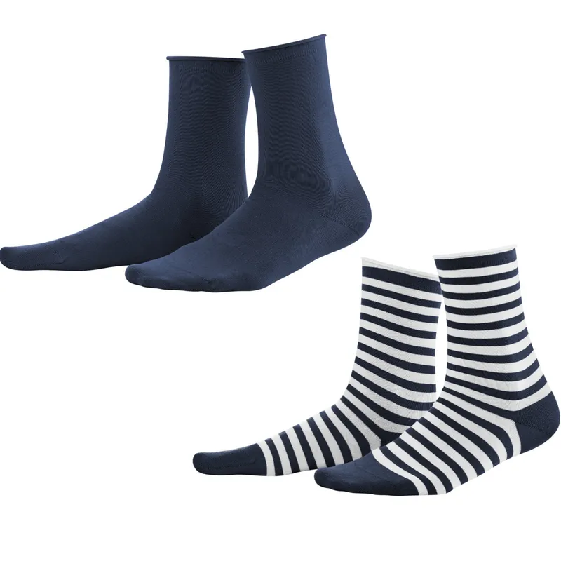 Living Crafts LIVING CRAFTS - Damen Socken, 2er Pack - Mehrfarbig (98% Bio-Baumwolle; 2% Elasthan), Nachhaltige Mode, Bio Bekleidung, Mehrfarbig, – Produktbild 5 von 5