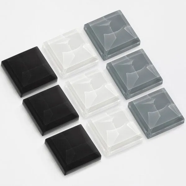 ALEXASCHA ALEXASCHA Magnet Set aus Upcycling Glas • 9 starke Magnete für den Kühlschrank • ideal zum Verschenken, Nachtquarz, – Produktbild 1 von 4