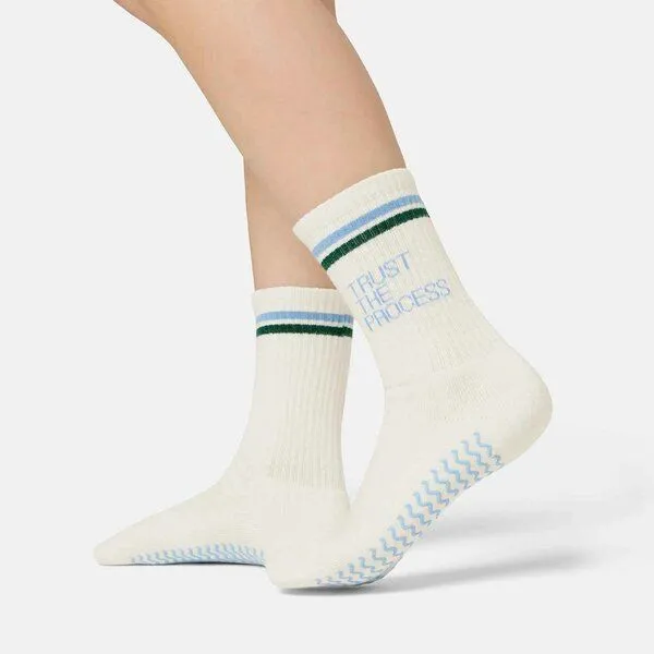 Natural Vibes Natural Vibes Trust the Process Gripsocken | Bio GOTS | Pilates Socken mit Gripsohle | Herren Damen Socken | Unisex – Produktbild 4 von 4