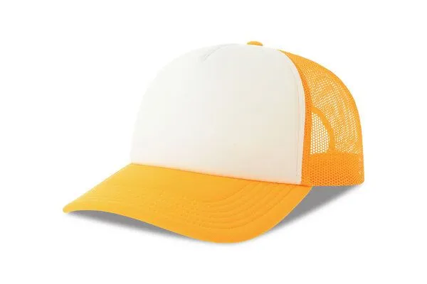 Atlantis Headwear Atlantis Headwear Damen / Herren Mesh Cap 15 Farben, Weiss/gelb, – Produktbild 2 von 5
