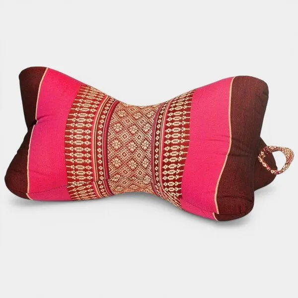 Der Lindwurm Der Lindwurm Nackenkissen- Knochenform mit Kapokfüllung, Magenta/weinrot, – Produktbild 1 von 1