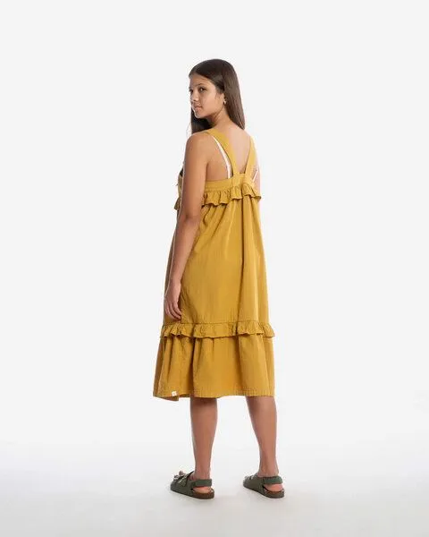 MATONA Matona Kleid | Frill Dress | aus Bio-Baumwolle | GOTS-zertifiziert, Honey, – Produktbild 2 von 4