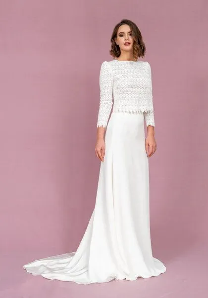 Atelier SNOW Atelier SNOW Zweiteiliges Brautkleid Aster-Heather – Produktbild 3 von 4