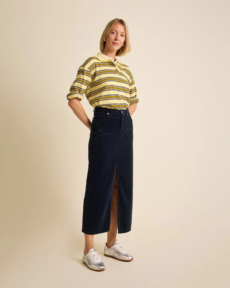 Côtelé Côtelé Damen vegan Rock Frida, Blau, – Produktbild 1 von 2