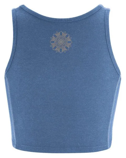 HempAge Hempage Damen Yoga Top Hanf/Bio-Baumwolle, Blueberry-3, – Produktbild 4 von 4