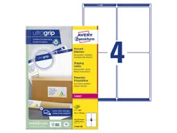 Avery Zweckform 400 Adress Etiketten 99,1x139 mm Laser + – Produktbild 1 von 1