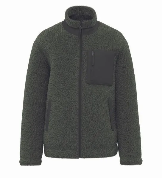 Greenspired Greenspired Nachhaltige Unisex Sherpajacke 480g/m² XXS-3XL, Khaki, – Produktbild 1 von 1