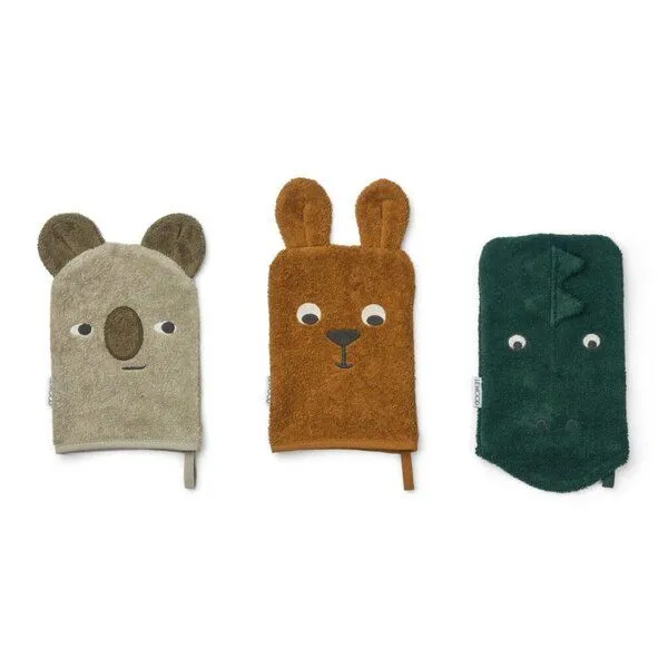 Liewood Liewood Sylvester 3er Set Waschlappen Aussie multi mix – Produktbild 1 von 1