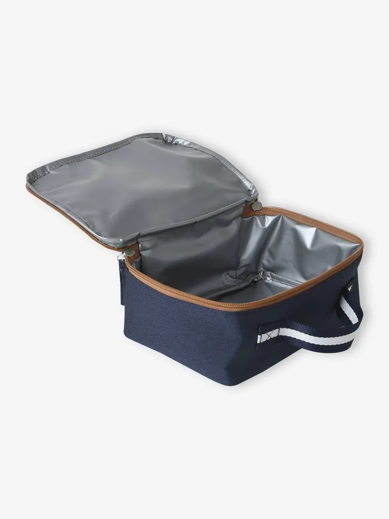 Vertbaudet Jungen Lunchbox-Tasche COOL SCHOOL, Blau, – Produktbild 4 von 4