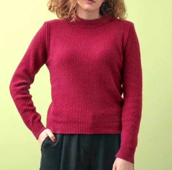 Rifò - Circular Fashion Made in Italy Rifò - Circular Fashion Made in Italy recyelter Kaschmir-Pullover Caterina, Rosa, – Produktbild 4 von 4