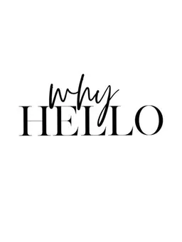 Photocircle Photocircle Poster / Leinwandbild - Why Hello – Produktbild 1 von 1