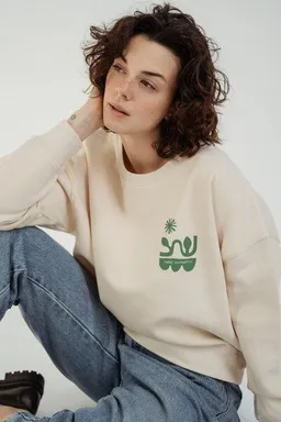 Kultgut Kultgut Artdesign - Biofair- Pulloversweater im Boxistyle / More Humanity. – Produktbild 1 von 1