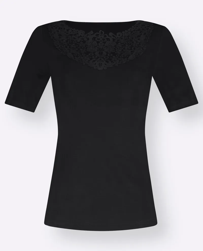 wäschepur Blazershirt schwarz, Schwarz, – Produktbild 2 von 2