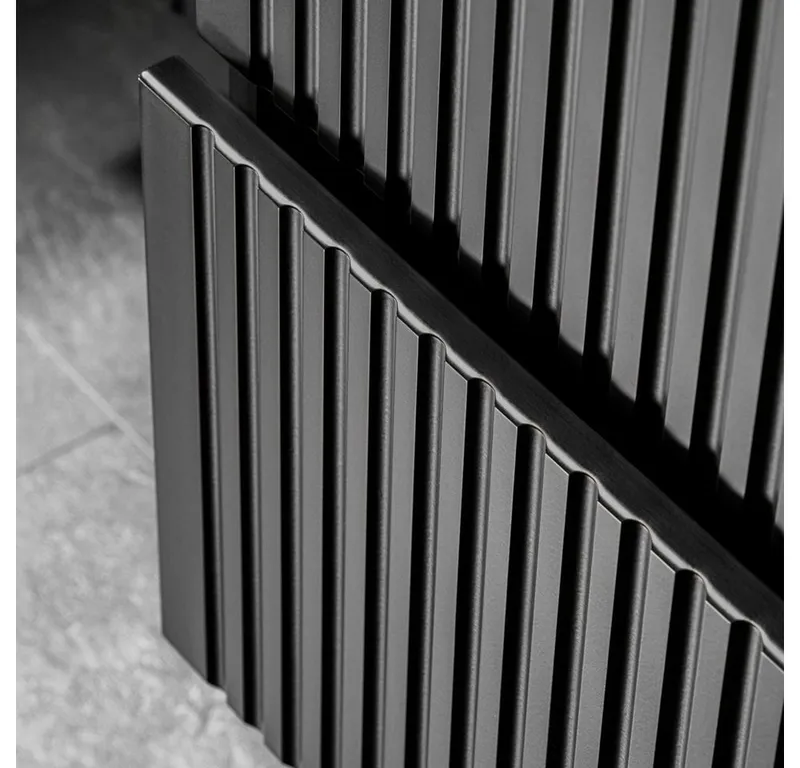Lomadox Waschtisch ADELAIDE-56-BLACK, 60 cm breit in schwarz mit 2 Schubladen, Schwarz, – Produktbild 3 von 5