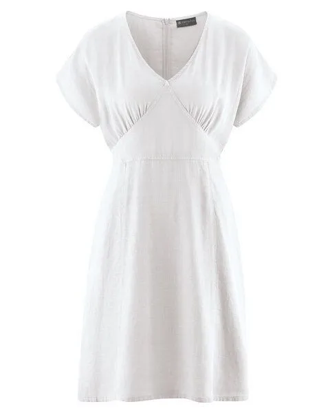 HempAge HempAge Sommerkleid Hanf/Biobaumwolle, White (weiss), – Produktbild 3 von 4