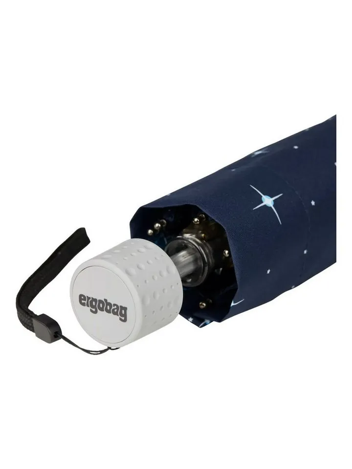 Ergobag Ergobag Taschenregenschirm Regenschirm, mit reflektierenden Details, Blau, – Produktbild 3 von 8