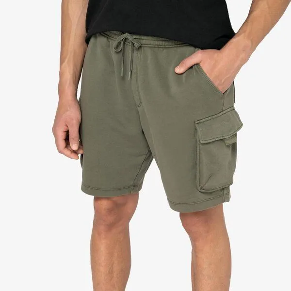 YTWOO YTWOO Herren Cargo-Shorts im Utility-Look | Nachhaltiger Streetstyle, Organic khaki, – Produktbild 1 von 4