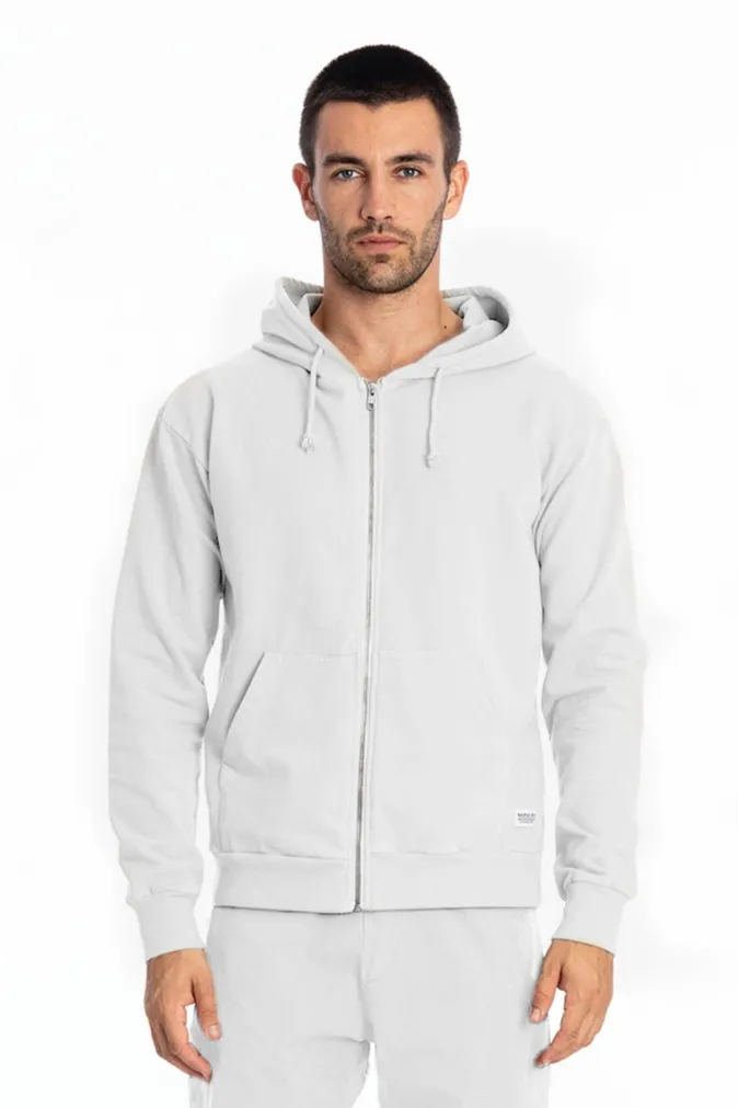 RAVENS VIEW IBIZA RAVENS VIEW IBIZA Herren vegan Hoodie Zip Ibiza Weiß, Weiß, – Produktbild 1 von 1