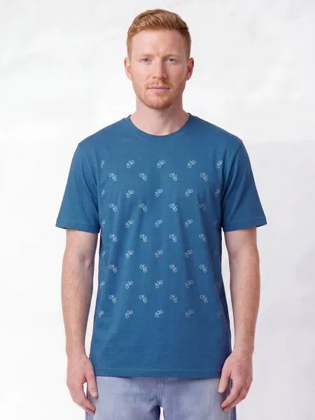 watapparel watapparel T-Shirt Unisex Fahrräder, Mindful blue, – Produktbild 2 von 2