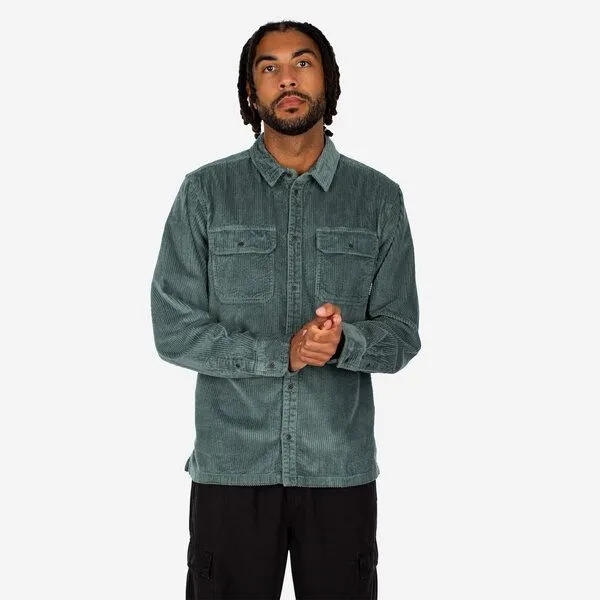 Iriedaily Iriedaily Bubble Cord Shirt, Cool jungle (grün), – Produktbild 3 von 3