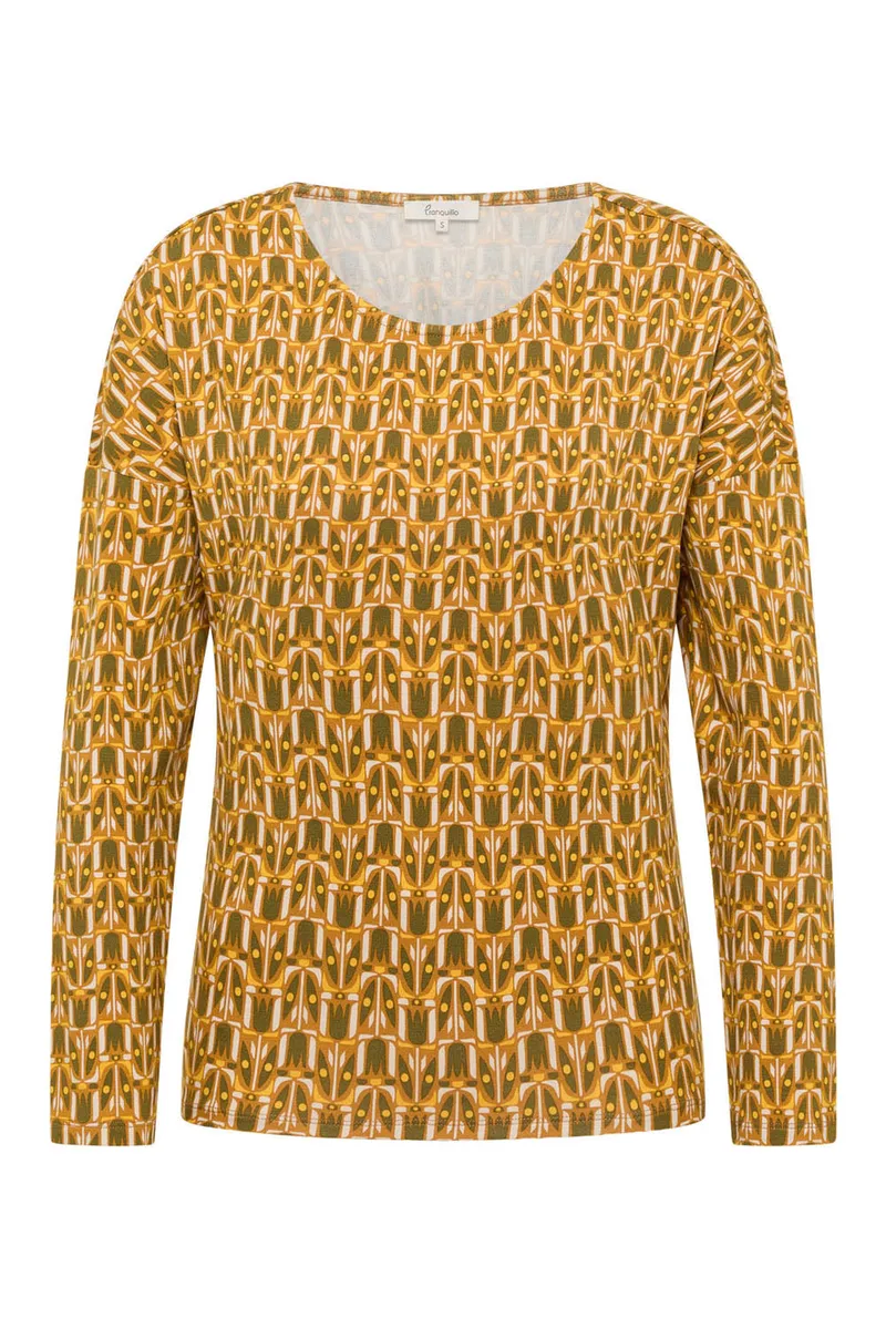 Tranquillo Basic-Shirt Felicee aus Viskose - amber tulip / M – Produktbild 1 von 6