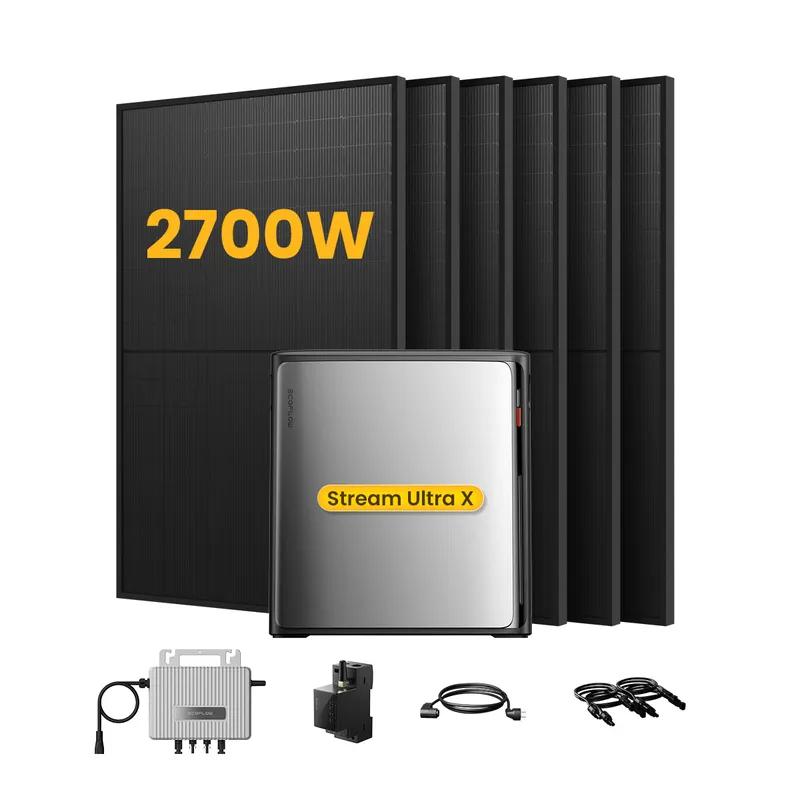 EcoFlow EcoFlow Stream Ultra X Solaranlage mit Speicher, inkl. 6 x 450W Bifazialen Solarmodulen, by Powerness (deal) - Stream Ultra X | 3840Wh / 1 x Smart Meter / Selbstabholung – Produktbild 1 von 1