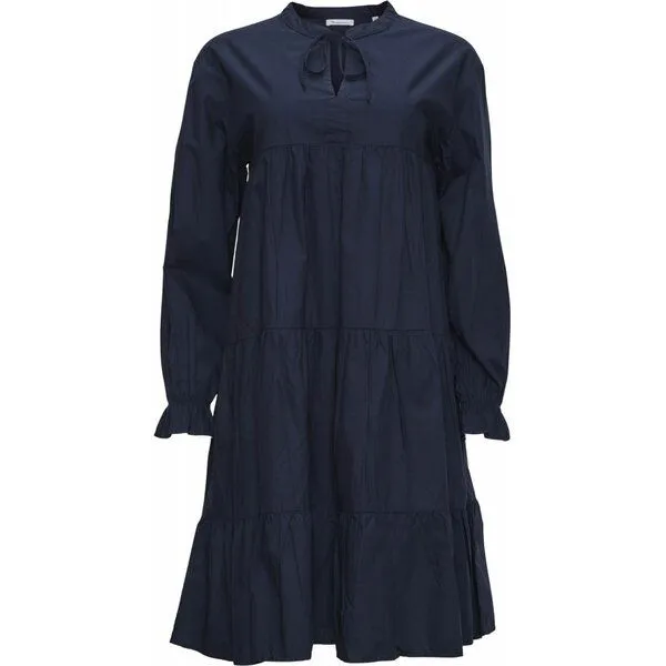 KnowledgeCotton Apparel KnowledgeCotton Apparel A-Linie Kleid - HEATHER - Above the knee dress, Blau (total eclipse), – Produktbild 1 von 3