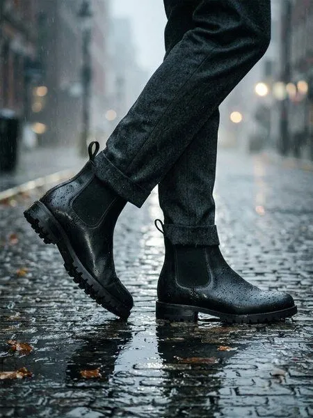 Wills Vegan Stores Wills Vegan Stores Isolierte, wasserdichte Chelsea-Stiefel, Kastanie, – Produktbild 2 von 4