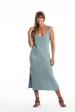 RAVENS VIEW IBIZA RAVENS VIEW IBIZA Damen vegan Kleid Demi Chinois Grün – Produktbild 1 von 1