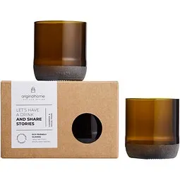 Originalhome Originalhome 160 ml Trinkglas Set, braun, Braun, – Produktbild 1 von 1