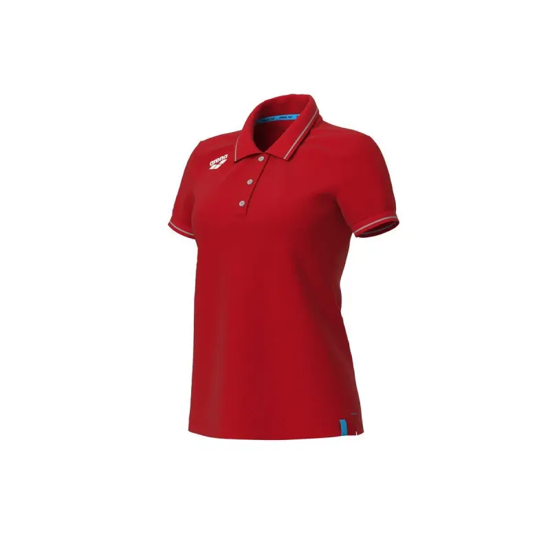 arena Polo-Shirt Baumwolle Damen Arena Team Solid, Rouge, – Produktbild 1 von 2