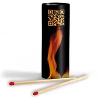 Kamin-Streichhölzer, 110 x ø 40mm, mit 4-farbigem Druck, Inhalt ca. 45 Hölzer – Produktbild 1 von 1