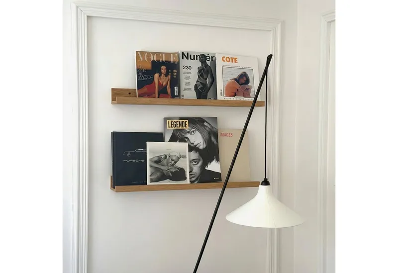 queence Wandregal Bilderleiste, 1-tlg., Galerieboard Posterleiste für Bilder und Fotos, Beige|braun, – Produktbild 5 von 5