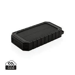 XD Collection XD COLLECTION 10.000 mAh Solar-Powerbank mit 10W Wireless aus RCS Plastik, schwarz – Produktbild 1 von 1