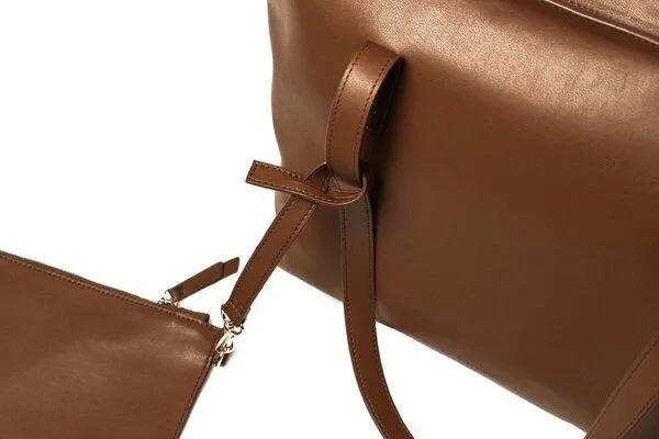 GREVIRO GREVIRO Totebag "XL" aus Kaktusleder (vegan), Camel braun, – Produktbild 3 von 4