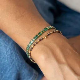 juni juni Grünes Armband "Verdora" - optional als Set - handgemacht in Deutschland – Produktbild 1 von 1