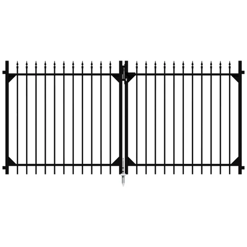 Alberts ALBERTS Doppeltor Chaussee, Alu,matt schw.Kst.b., lichte Breite 3010 mm, Höhe 1200 mm – Produktbild 1 von 1